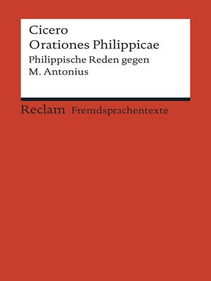 cover image of Orationes Philippicae
